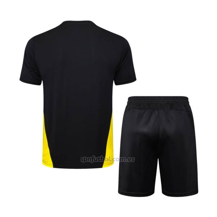 Chandal del Borussia Dortmund Manga Corta 2024-2025 Negro - Pantalon Corto